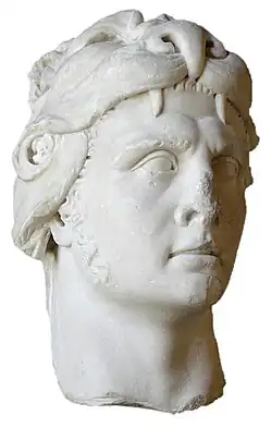 Portrait of the king of Pontus Mithridates VI as Heracles. Marble, Roman imperial period (1st century).