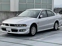 Mitsubishi Galant Viento/Avance, equipped with an aero package from the VR-4 (VR-4 has 5 lug nuts)
