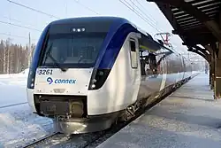 A train (before 2013) on the line between Östersund and Trondheim