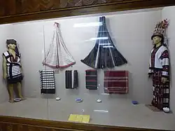 Mizo traditional costumes (left: male; right: female)