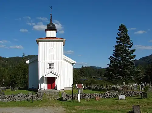 Front view of the church