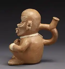 Sculpture depicting a seated prisoner