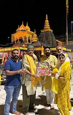 Singer Mohit Chauhan visiting Maa Baglamukhi Mandir, Bankhandi