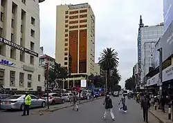 Moi Avenue near its intersection with Kenyatta Avenue in 2025