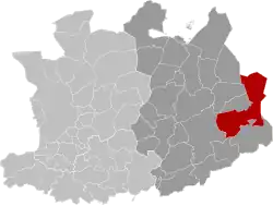 Location of Mol in the province of Antwerp