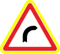 Dangerous curve to the right