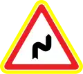 Double curve first to the right