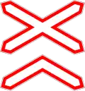 Multi-track level crossing