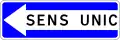 Entrance to one-way traffic