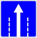 Direction of travel on the lane