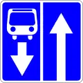Road with reversed lane