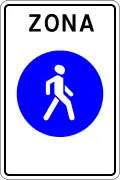 Pedestrian zone