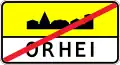 End of built-up area