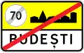 End of built-up area