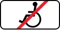 Except for disabiled persons
