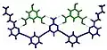 Structure of two isophthalic acids bound to a host molecule through hydrogen bonds[14]