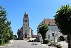 The church in Montagney