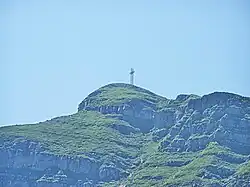 A mountain top.