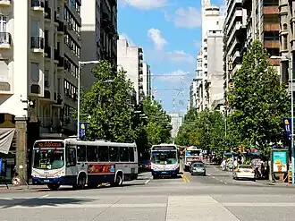 View of the Avenue from Plaza Independencia