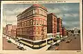 The rebuilt Monticello Hotel with the extra stories