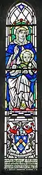 St Mary's Great Shefford - Montmorency window. Courtesy Liz Saunders.