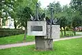 Monument of anchors