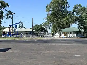 The playground, craft and information centre at Moonie