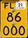 Moped and E-bike license plate, 100 × 140 mm