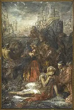 Darius Fleeing After the Battle of Arbela by Gustave Moreau
