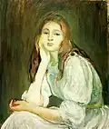 Painter and art collector Julie Manet (1878 –1966) often posed for her mother, painter Berthe Morisot and other Impressionist artists.