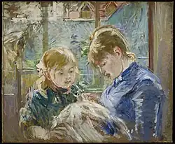 The Artists' Daughter Julie With Her Nanny, c.1884, Minneapolis Institute of Art