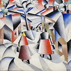 Kazimir Malevich Morning in the Village after Snowstorm, 1912