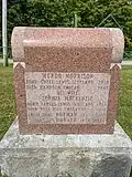 The back of the Morrison family tombstone.