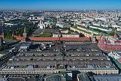 Roof of GUM, aerial view