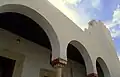 Arches and minaret.