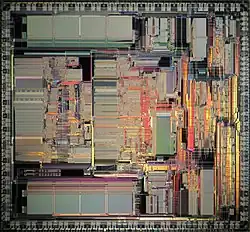 Die shot of a Motorola 68040-microprocessor