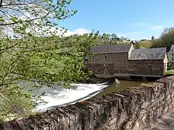 The mill on the Aveyron river, in the hamlet of Les Planques