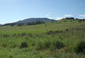 Looking across Frenches Creek towards Mount French, 2016
