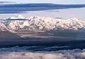 Mount Gerdine is the highest peak to left