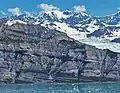 Mount Huxley below clouds