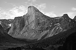 Mount Thor and its steep cliff