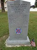 Front of Mountain Grove Skirmish memorial
