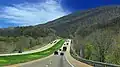 I-80 in the township (Nescopeck Mountain rises in the distance)