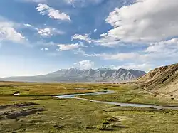 View of Muztagh Ata from the Karakoram Highway