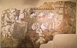 Mourning scene