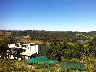 View from slopes of Mount Ninderry towards the Maroochy River, 2012
