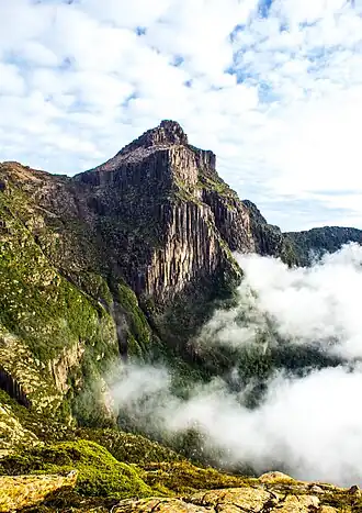 Mount Anne is the tallest mountain in south-west Tasmania, at 1,423&nbsp;m (4,669&nbsp;ft) AMSL.