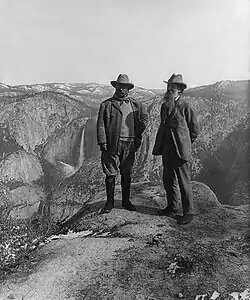 Image 25Theodore Roosevelt and John Muir on Glacier Point in Yosemite National Park (from Conservation biology)