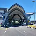 Roof design of the new terminal