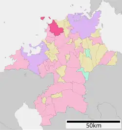 Location of Munakata